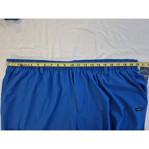 JOCKEY Unisex 2X Scrub Top & Bottom Set Wrinkle Resistant V-Neck Royal Blue - Picture 13 of 16